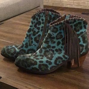l&b leopard booties